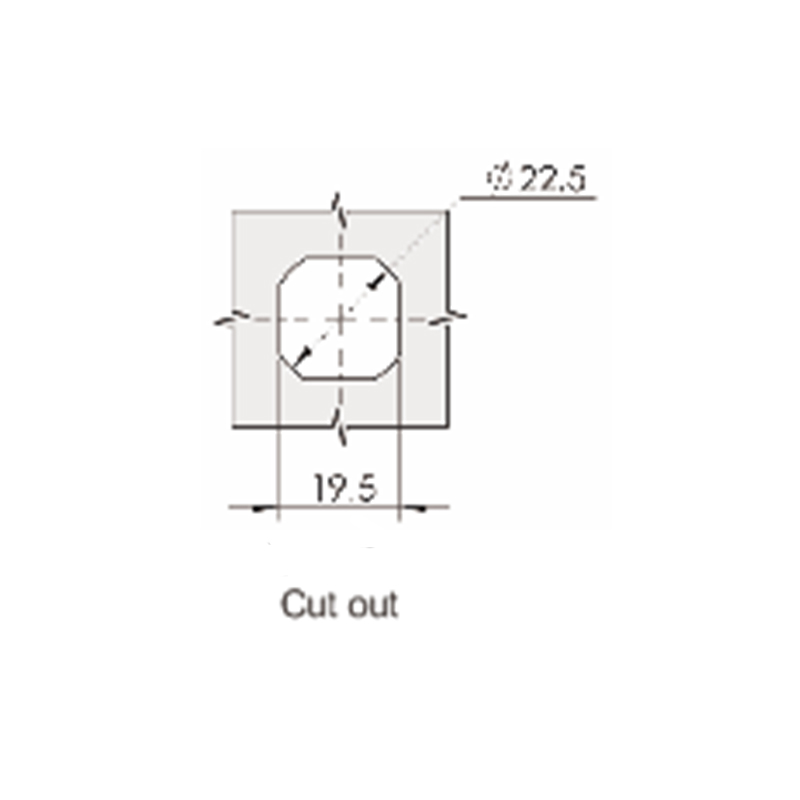 MS816-1-4S Zatrzask kompresyjny blokuje kwadratowy cylinder zamka 8 * 8 mm bez wycięcia MS816-1-4S Zatrzask kompresyjny blokuje kwadratowy cylinder zamka 8 * 8 mm bez wycięcia