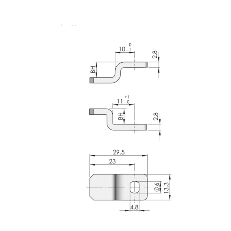 MS816-3S-2 Kwadratowe zamki zatrzaskowe z cylindrem zamka 6*6 mm MS816-3S-2 Kwadratowe zamki zatrzaskowe z cylindrem zamka 6*6 mm